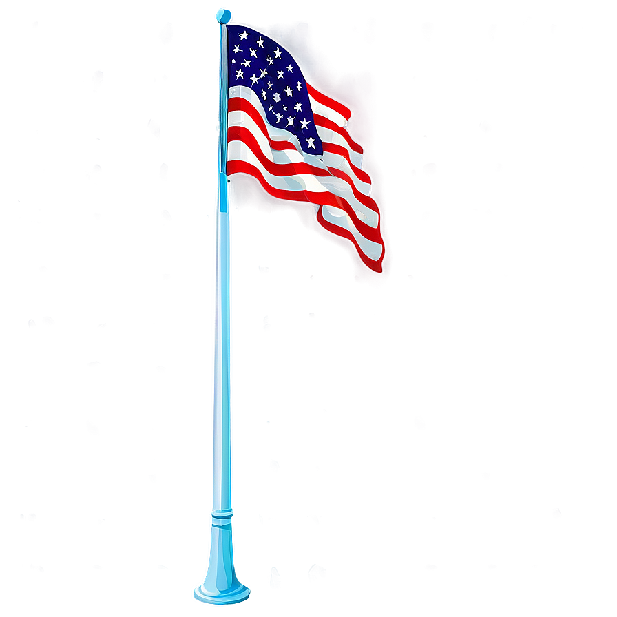 Patriotic Flagpole Decorations Png 06212024 PNG image