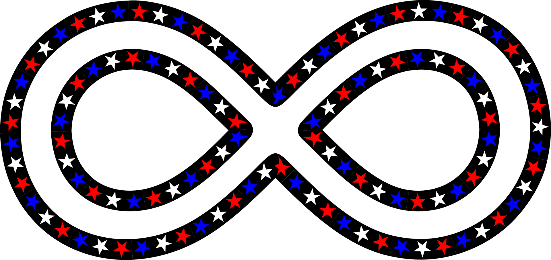 Patriotic Infinity Loop PNG image