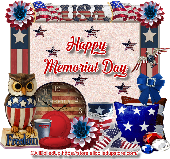 Patriotic Memorial Day Celebration Graphics PNG image