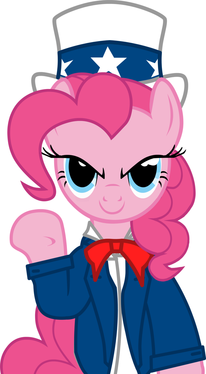 Patriotic Pony Cartoon Character PNG image