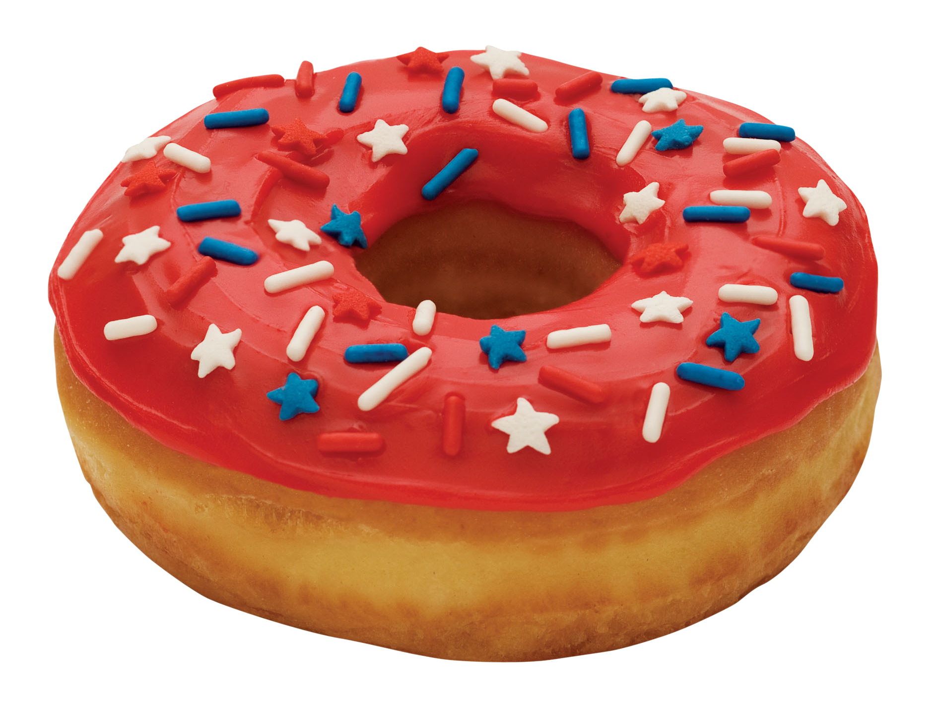 Patriotic Sprinkled Donut.png PNG image