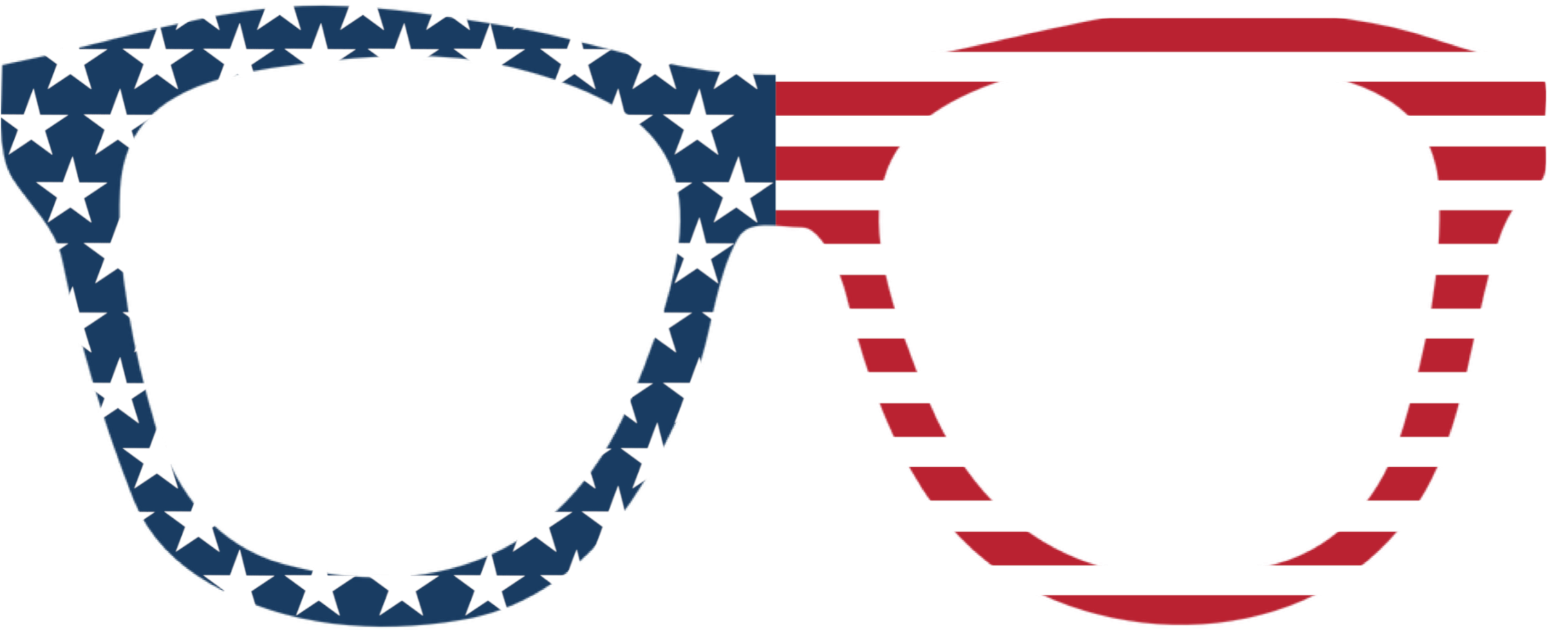 Patriotic Sunglasses American Flag Design PNG image