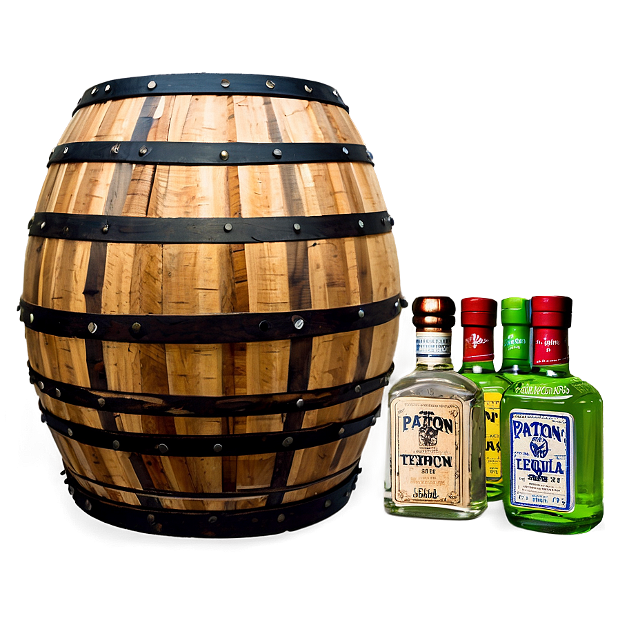 Patron Tequila Barrel Png Pon71 PNG image