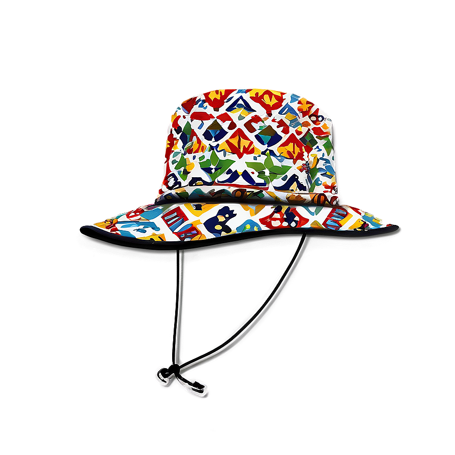 Patterned Fishing Hat Png Yac58 PNG image