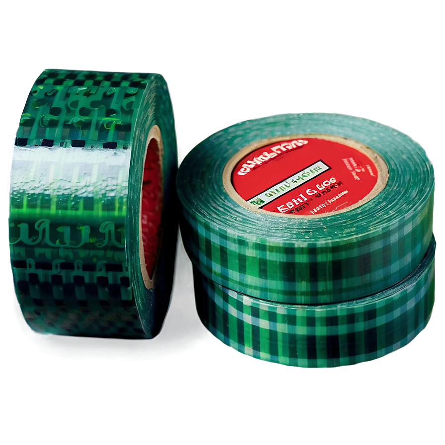 Patterned Green Tape Png 06282024 PNG image