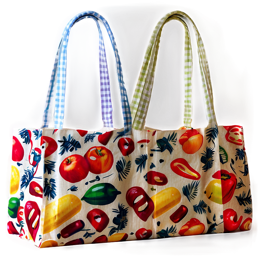 Patterned Grocery Bag Png 48 PNG image