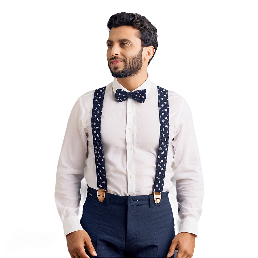 Patterned Suspenders Png 06282024 PNG image