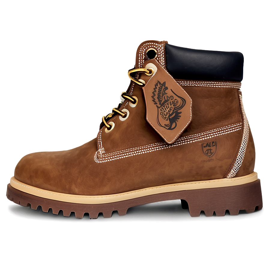 Patterned Timbs Details Png Rnk28 PNG image