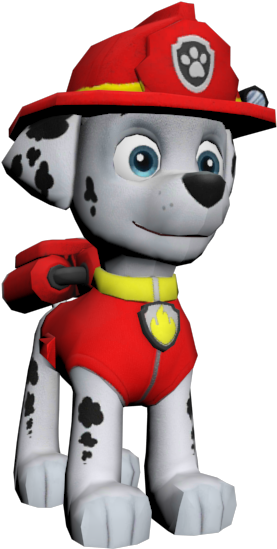 Paw Patrol Fire Pup Character PNG image