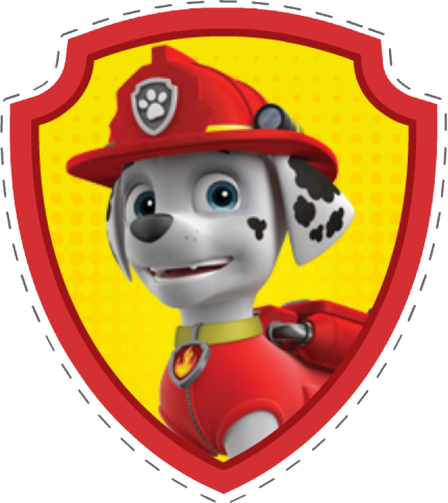 Paw Patrol Fire Pup Emblem PNG image