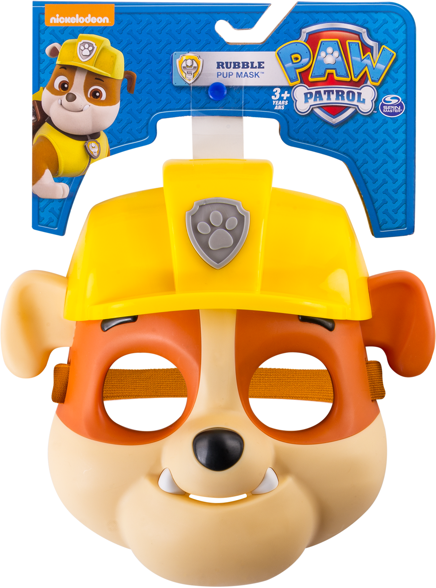 Paw Patrol Rubble Pup Mask Toy PNG image