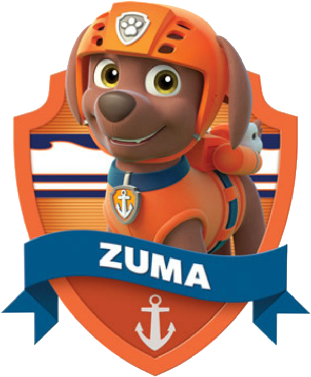 Paw Patrol Zuma Character PNG image