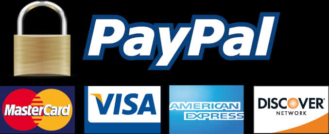 Pay Pal Securityand Card Brands PNG image