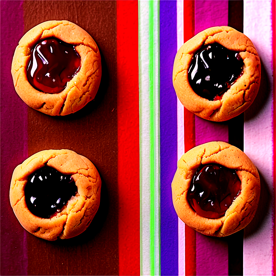 Pb&j Thumbprint Cookies Png Uhm59 PNG image