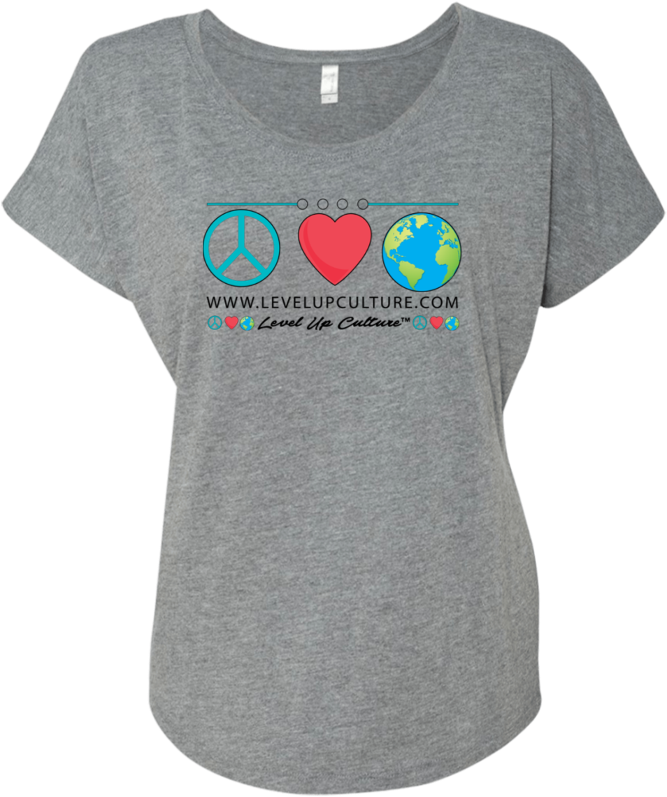 Peace Love World T Shirt Design PNG image