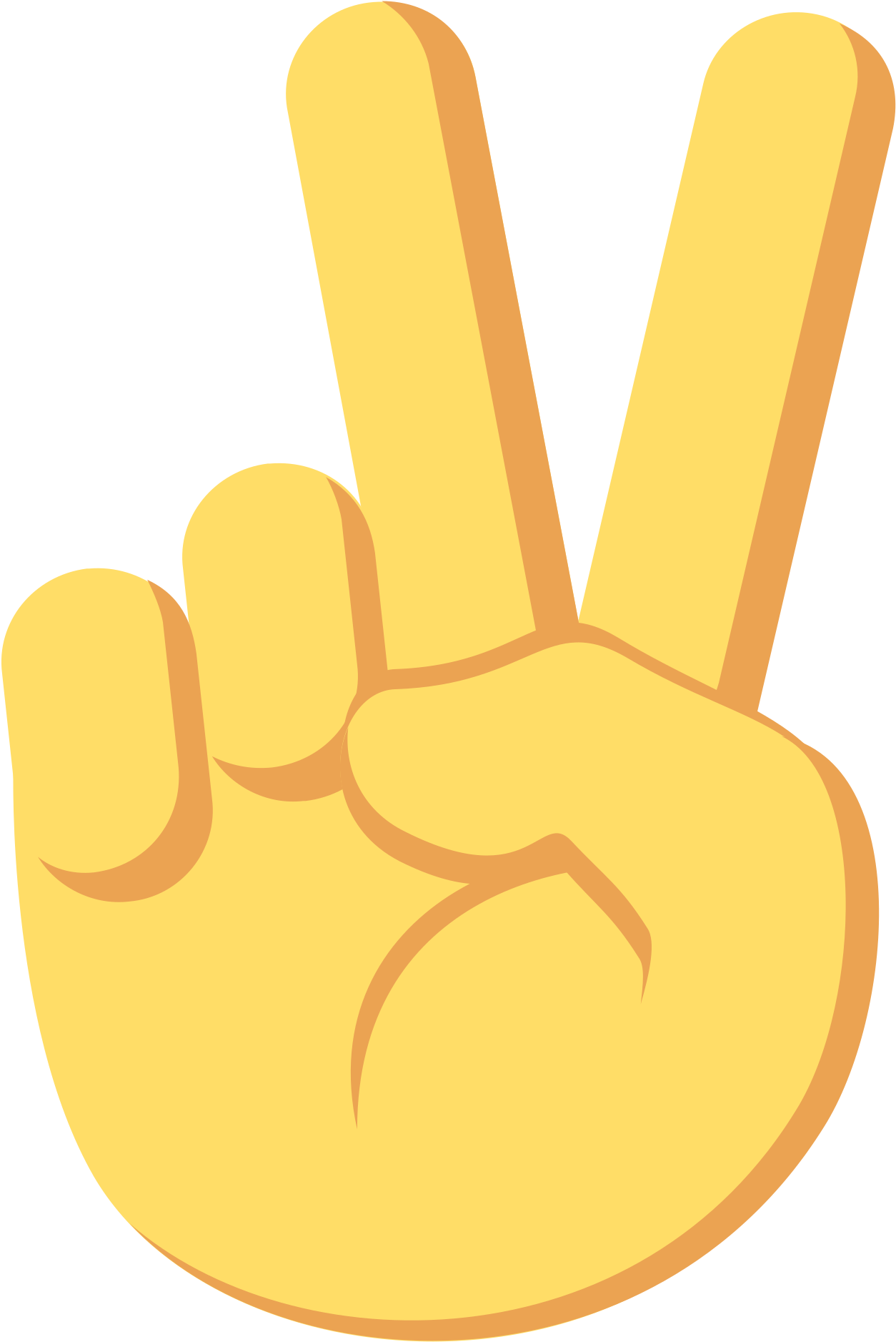 Peace Sign Emoji Graphic PNG image