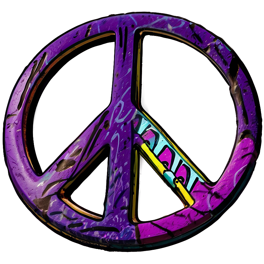 Peace Sign In Graffiti Wall Png Off PNG image