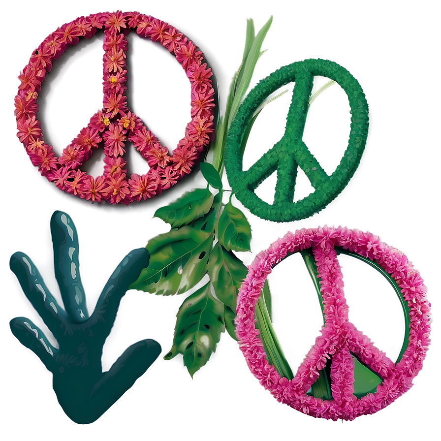 Peace Sign In Nature Png Qks95 PNG image