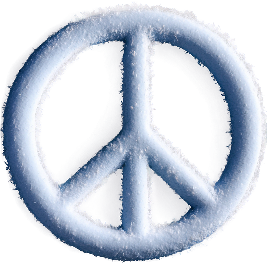 Peace Sign In Snow Png 67 PNG image