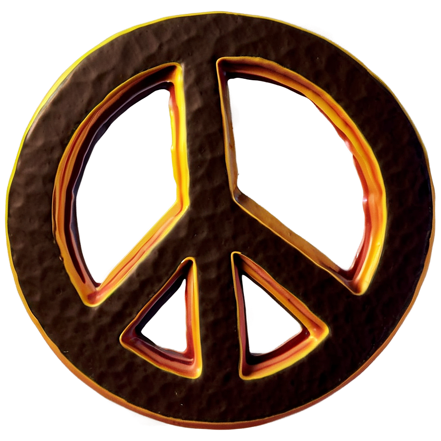 Peace Sign In Sunset Png 05252024 PNG image