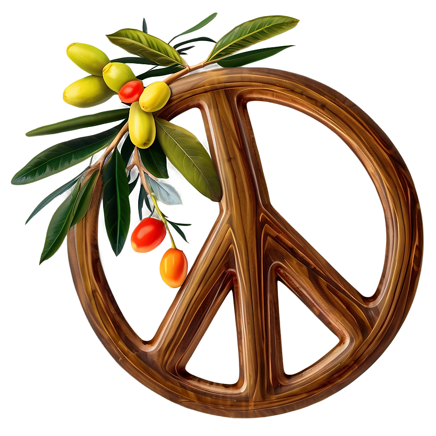 Peace Sign With Olive Branch Png 92 PNG image