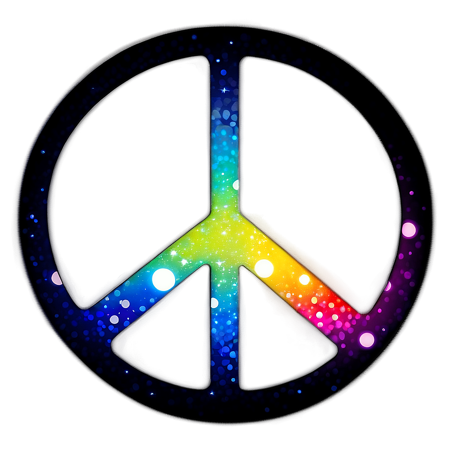 Peace Sign With Stars Png 54 PNG image