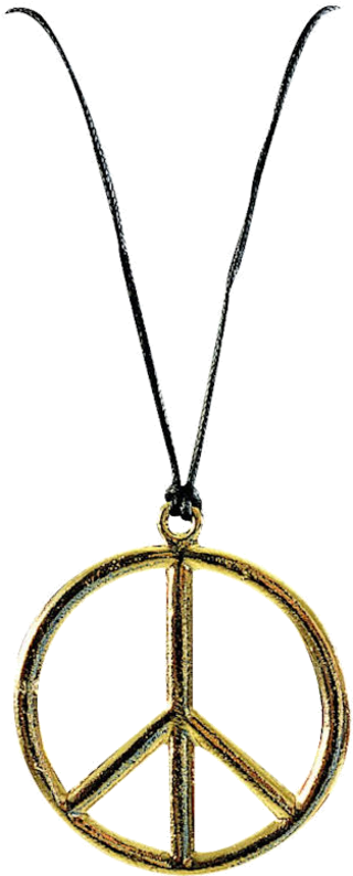 Peace Symbol Necklace PNG image