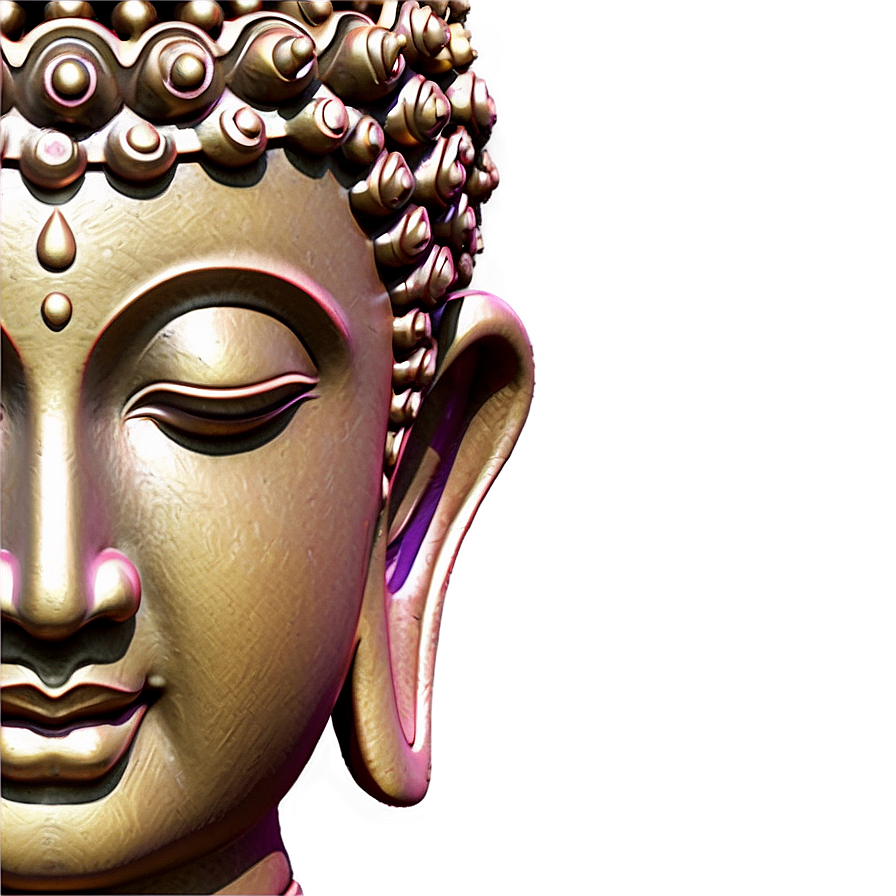 Peaceful Buddha Face Png 06262024 PNG image