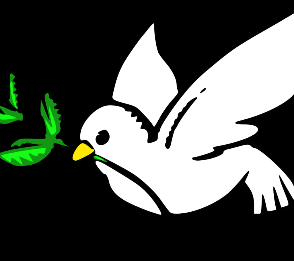 Peaceful Dovewith Olive Branch PNG image