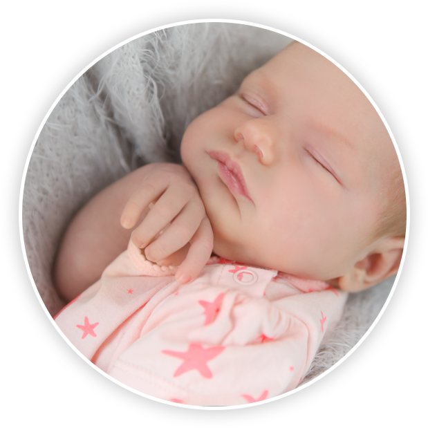 Peaceful Sleeping Newborn PNG image