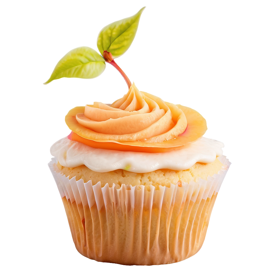 Peach Cupcakes Png Koe39 PNG image