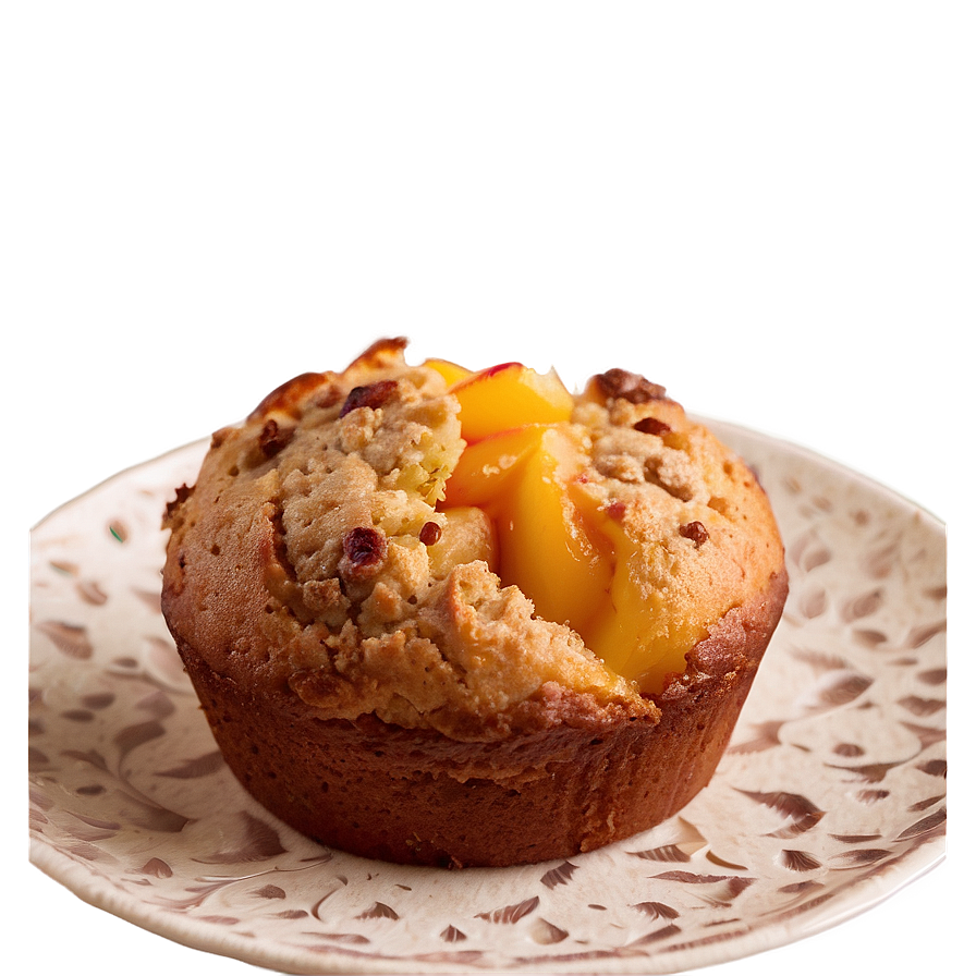 Peach Muffin Bake Png 39 PNG image