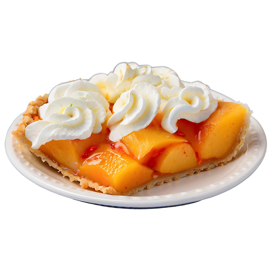 Peach Pie Slice Png Yho PNG image