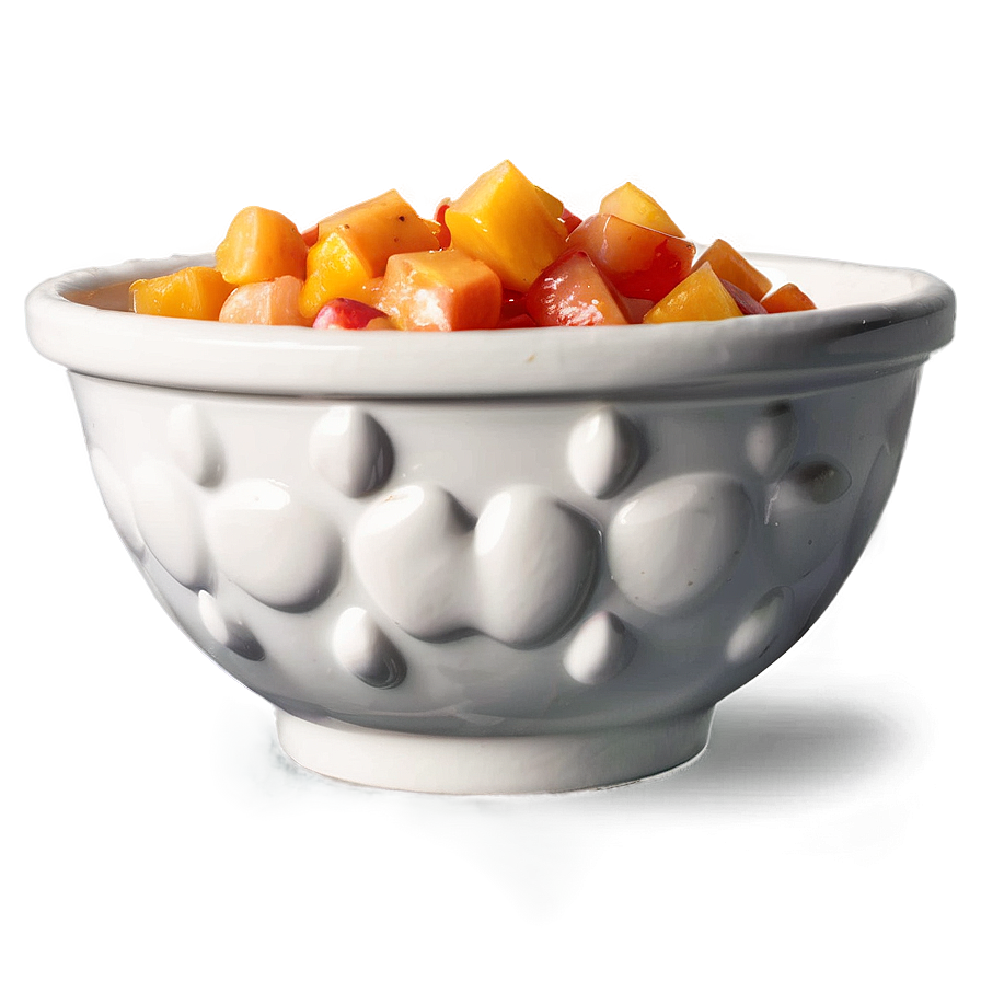 Peach Salsa Bowl Png Vnd PNG image