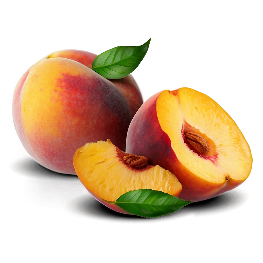 Peach Slice Design Png 05242024 PNG image