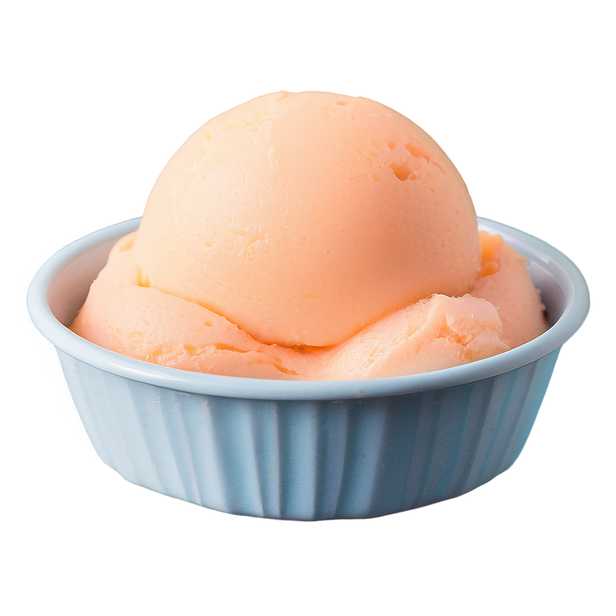 Peach Sorbet Scoop Png Rif92 PNG image