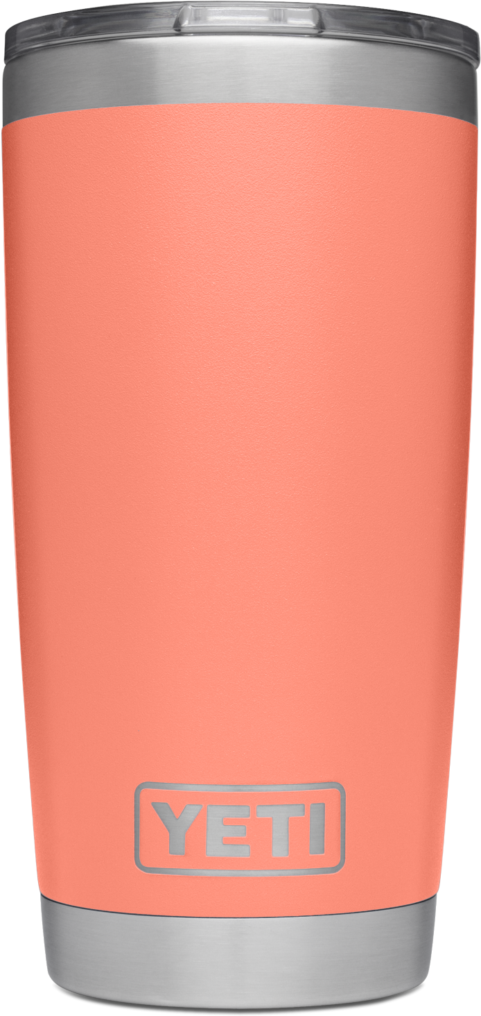 Peach Yeti Tumbler PNG image