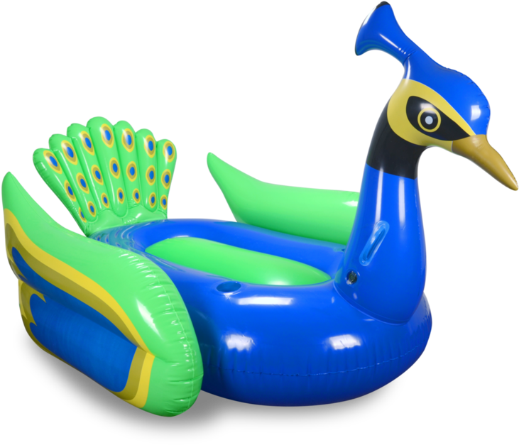 Peacock Inflatable Pool Float PNG image