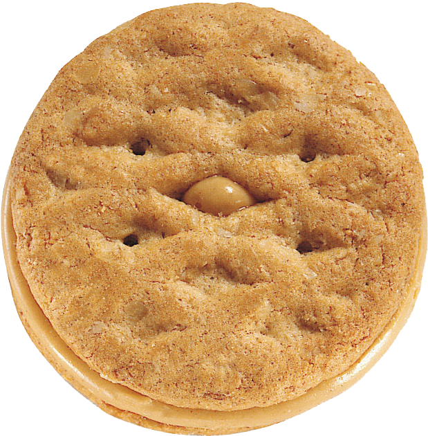 Peanut Butter Cookie Top View PNG image