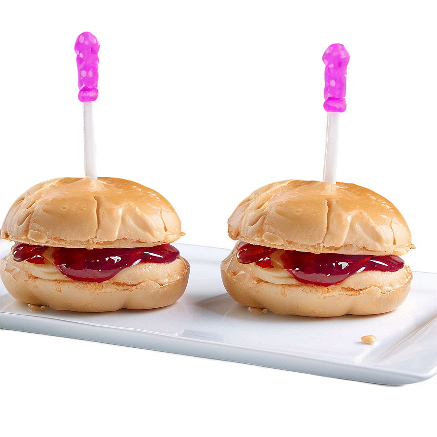 Peanut Butter Jelly Sliders Png 06282024 PNG image