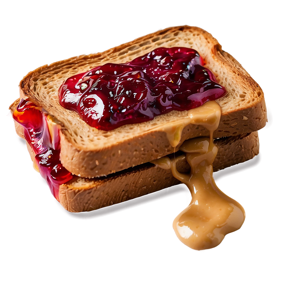 Peanut Butter Jelly Toast Png 06282024 PNG image