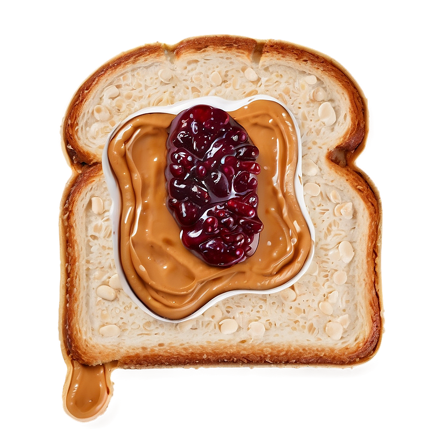 Peanut Butter Jelly Toast Png Lgf PNG image