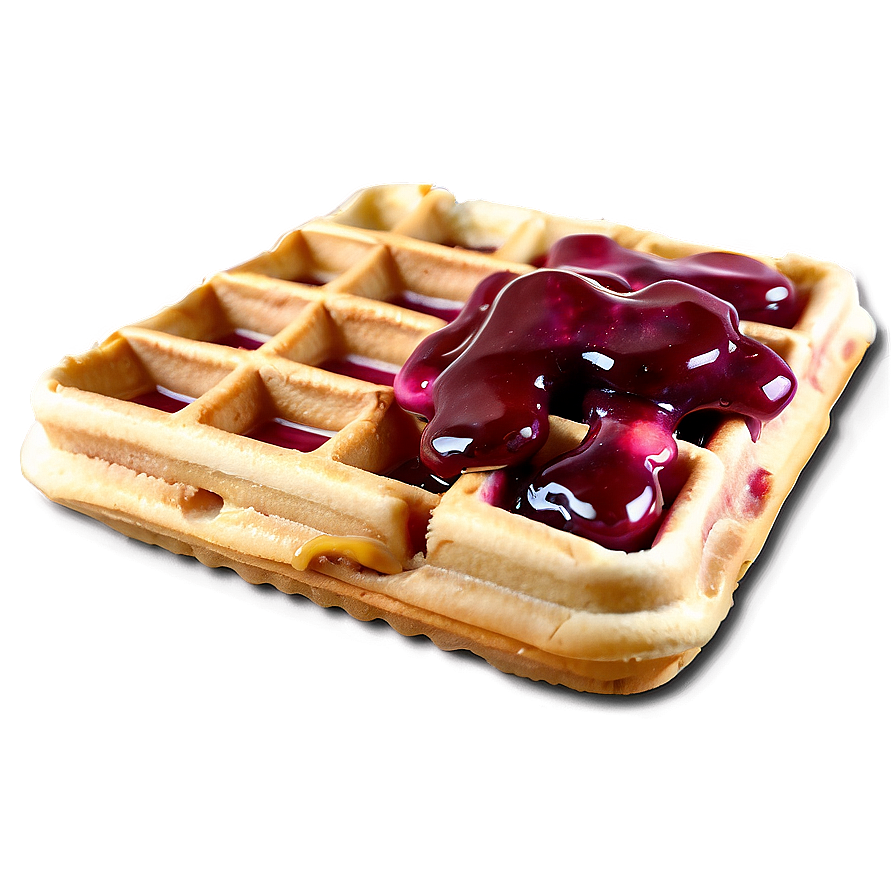 Peanut Butter Jelly Waffles Png Umq34 PNG image