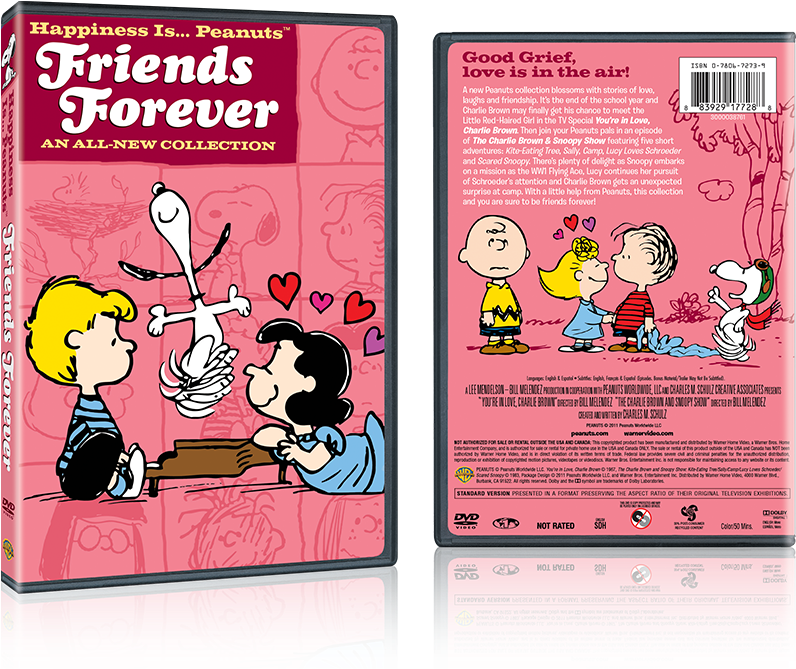 Peanuts Friends Forever D V D Cover PNG image