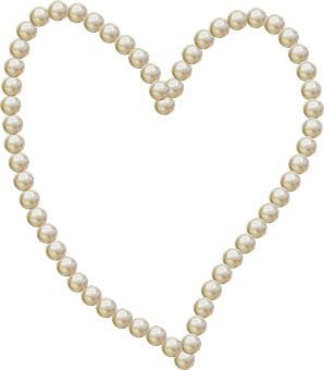 Pearl Heart Shape PNG image