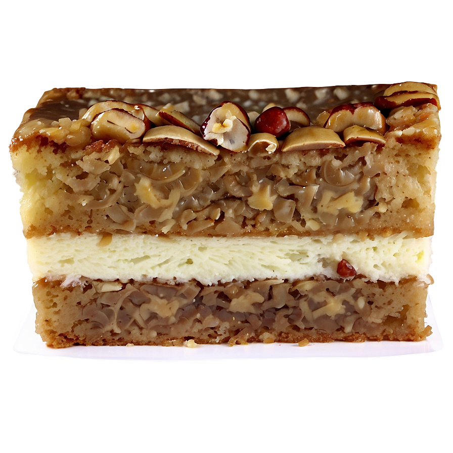 Pecan Cake Slice Png Qwm62 PNG image