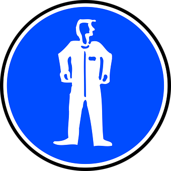 Pedestrian Sign Icon Blue Background PNG image