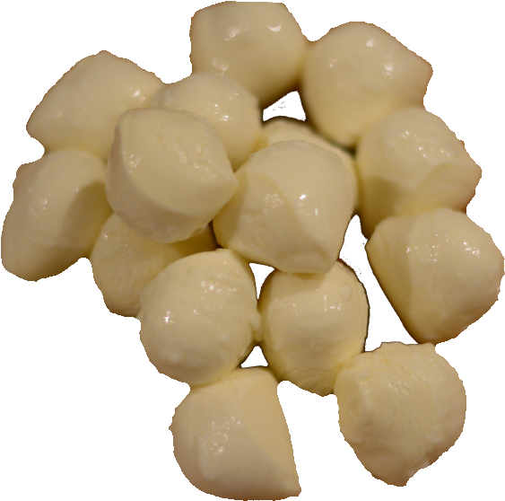 Peeled Garlic Cloves Cluster PNG image