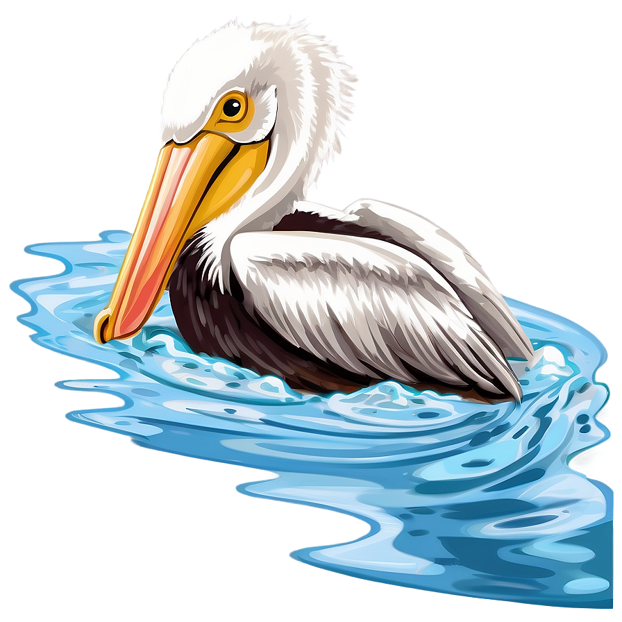 Pelican Bird Water Png Qpr PNG image