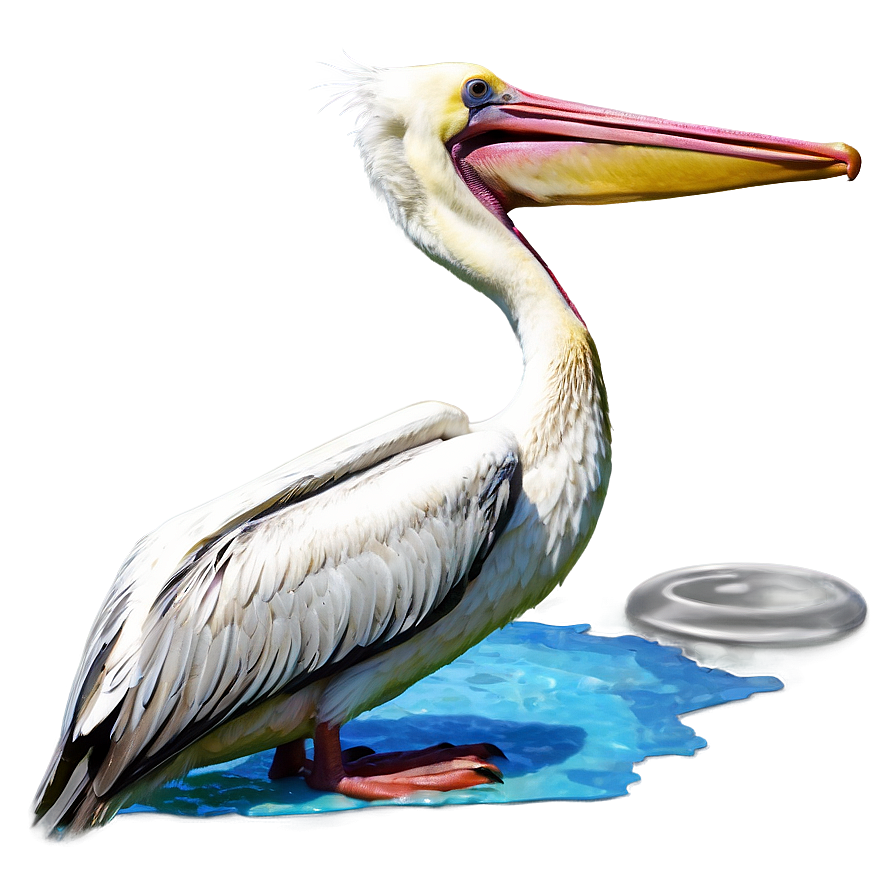 Pelican Hovering Over Water Png 06242024 PNG image